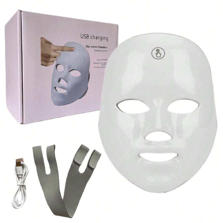 Colorful Rechargeable Facial Cleansing Device USB-Powered, 400mAh Lithium Battery